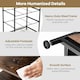 image 4 of COSTWAY 3-Drawer Storage Cabinet Dresser Organizer W/ Shelf Brown