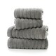 image 1 of Ribbleton 100% Cotton Zerotwist Ribbed Towels – Hand, Bath & Sheet Sizes – Ultra Soft | Grey | Dove Grey | Bath towel