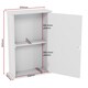 image 3 of Bath Vida Priano 1 Door Wall Mounted Bathroom Cabinet, White