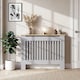 image 7 of HOMCOM Radiator Cover Painted Slatted MDF Cabinet Lined Grill 112x19x81cm