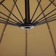 image 8 of Outsunny 3(m) Cantilever Shanghai Parasol w/ Crank Handle, Cross Base, Khaki