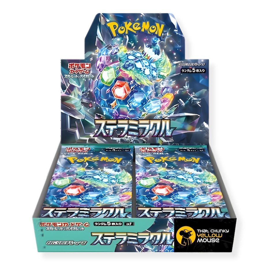 image 1 of Pokemon Cards Stellar Crown, Japanese Stellar Miracle - Booster Box including 30 Pokemon Booster Packs - TCYM Product