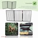 image 10 of Dark Brown Dog Safety Folding Wooden Pet Gate Portable Indoor Barrier