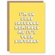 image 1 of Glad Social Media Reminded Me Fun Joke Funny Birthday Card