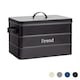 image 1 of Harbour Housewares Vintage Metal Kitchen Bread Bin Kitchen Caddy Kitchen Storage Containers Canister