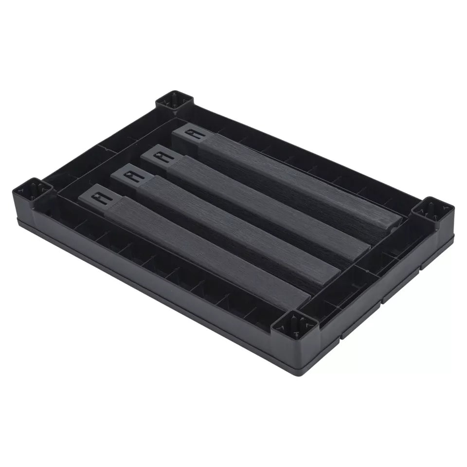 image 1 of Black Weatherproof Plastic Garden Table