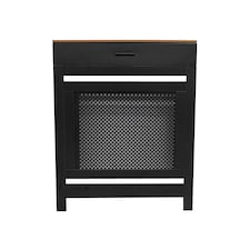 Black Radiator Cover With Draw and Contrast Top Small