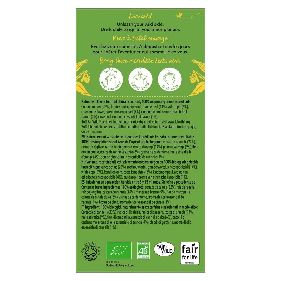 image 1 of Pukka Herbs Organic Herbal Tea, Apple & Cinnamon, 4 Packs, 80 Teabags 4