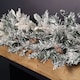 image 4 of 1.8m Snowy Christmas Garland with Pinecones 96 Tips and 50 Warm White LED Lights