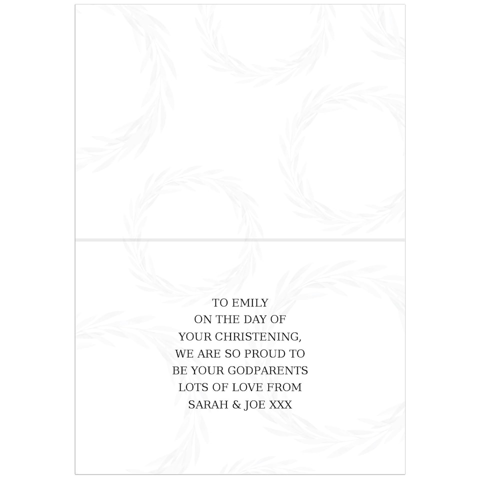 image 1 of Personalised 'Truly Blessed' Christening Card