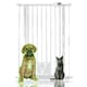 image 1 of Bettacare Pet Gate with Lockable Cat Flap, 75cm - 84cm, White, 104cm in Height