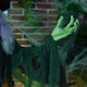 image 9 of HOMCOM 6ft Outdoor Halloween Decoration Witch, Standing Witch Prop Life Size with Sound and Motion Activated, Light Up Eyes Magical Heart, Talking Sound, Posable Arms, Moving Head