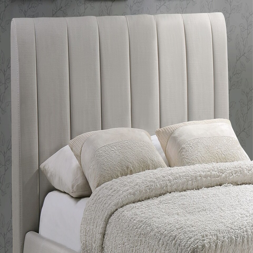 image 1 of 4ft6 Double Sand Fabric,Upholstered,Bed Frame,Bedstead,Padded,Linen