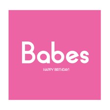 Streetgreets Babes-Happy Birthday Greeting Card