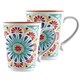 image 1 of Rio Medallion Melamine Mugs - Set of 2 | Multi