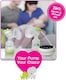 image 7 of MAM 2-in-1 Single Electric Silicone Breast Pump Battery Powered Light Green