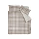image 5 of Catherine Lansfield Cosy Sherpa Check Duvet Cover Set Natural Cream | Natural | Double