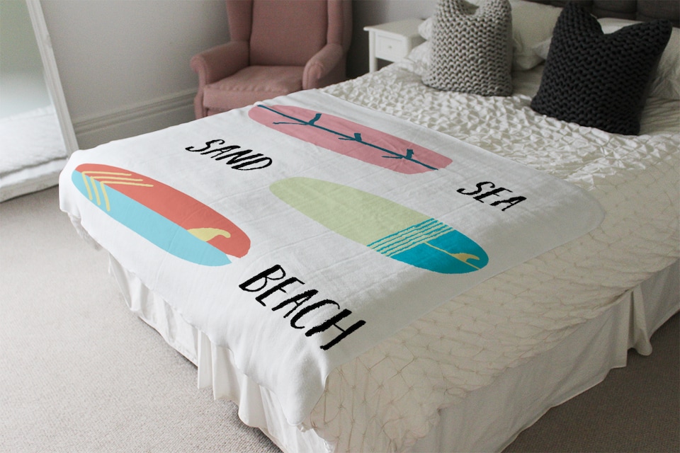 image 1 of Sea Sand Surf Beach Blanket | Multi