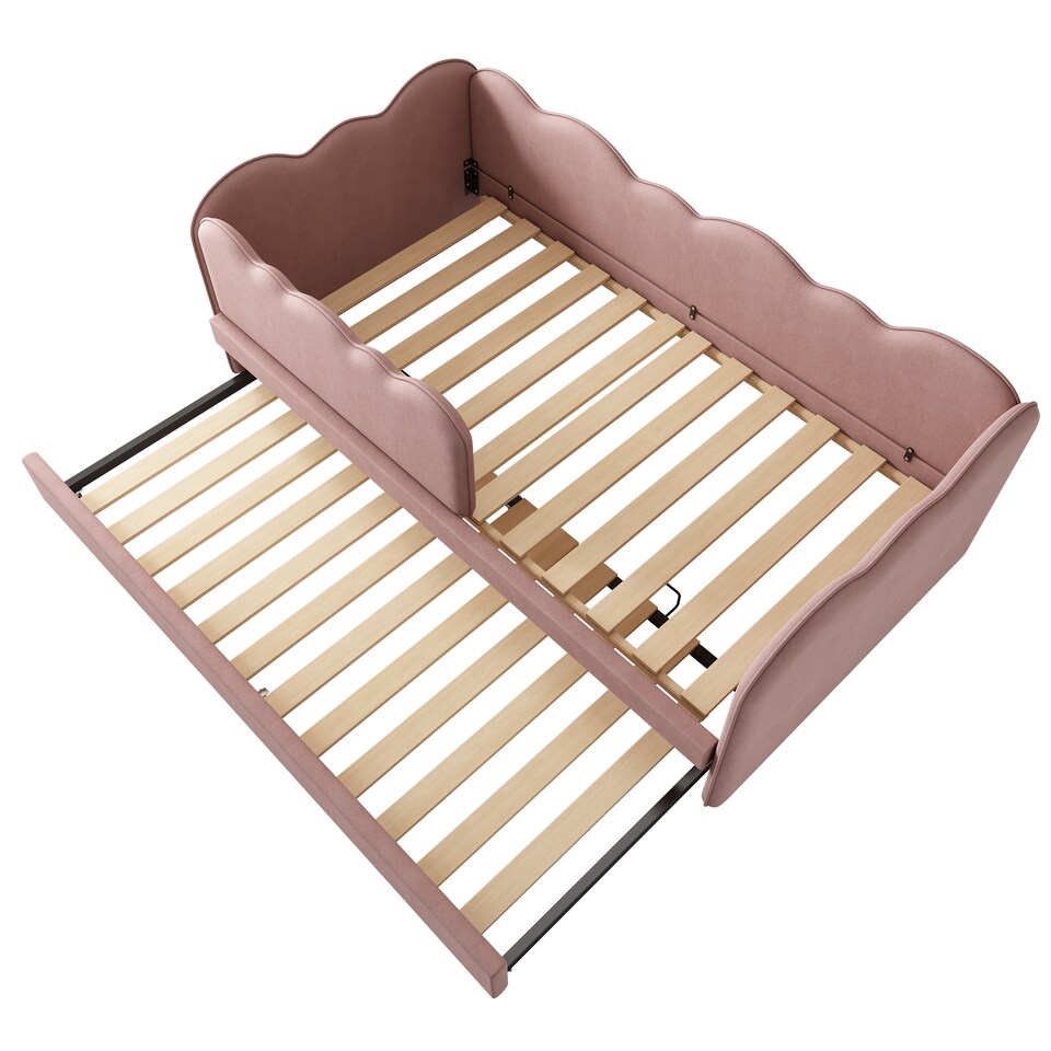 image 1 of 3ft Single Daybed Frame with Slatted Base, Multi-Functional Bed for Adults & Children