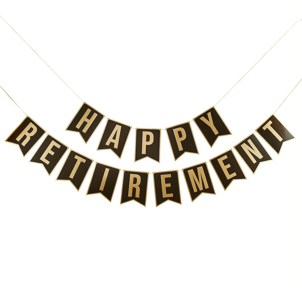 image 1 of Happy Retirement Card Banner x2 2m