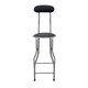 image 8 of Oypla Black Padded Folding High Chair Breakfast Kitchen Bar Stool Seat Black