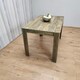 image 6 of Dining Table Brown Wood Kitchen Place for 4 Seats, Dining Table Only (Brown H 75 x L 117 x W 77 cm) Brown