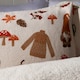 image 3 of OHS Autumnal Pumpkin Fall Gonk Halloween Soft Cosy Warm Plush Fleece Duvet Cover and Pillowcase Bedding Set Multi | Cream/Rust | Double
