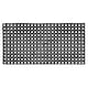 image 2 of JVL Rondo Rubber Scraper Doormat 50x100cm, Black
