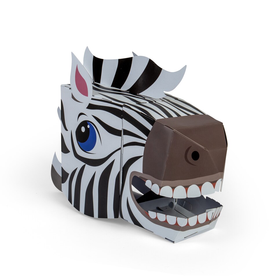 image 1 of Zebra 3D Mask Card Craft