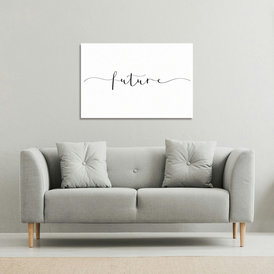 image 1 of Text Future (Canvas Print) 101 x 77 x 4cm