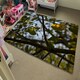 image 4 of Tree leaves in the sunshine nature photography, leaves and branches (Rug) Green | XL