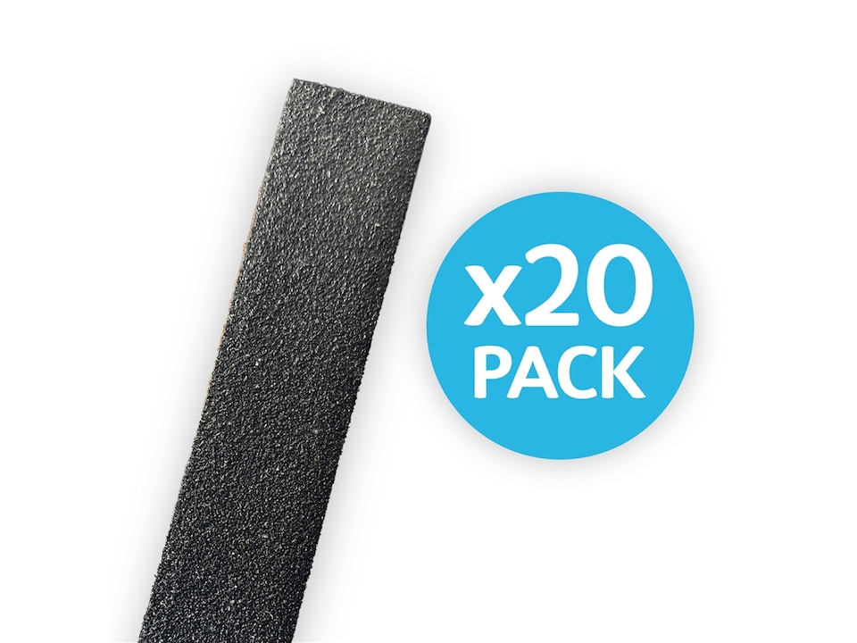 eDecks Anti Skid Outdoor Garden Decking Strips, Black, 1000mm - Pack of 20