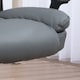 image 8 of HOMCOM Desk Chair, PU Leather Office Chair with Adjustable Height and Swivel Wheels, for Home Work Study, Dark Grey