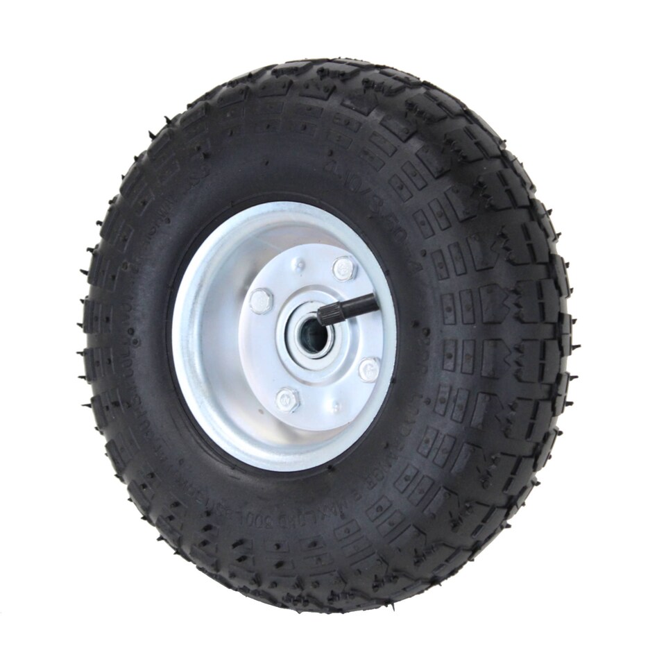 image 1 of 4x 10" Pneumatic Sack Truck Trolley Wheel Replacement Tyre Set