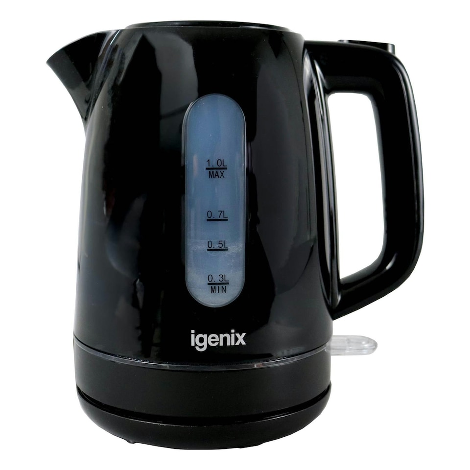 image 1 of Igenix IGK01022B Cordless Electric Jug Kettle, 2200 Watt Rapid Boil, Black