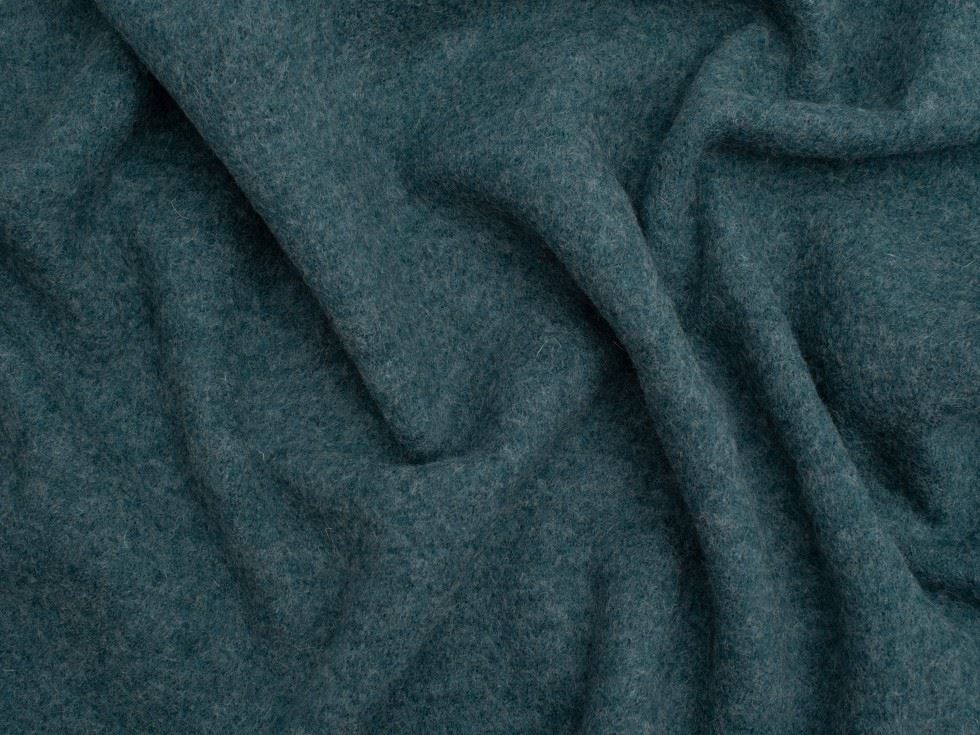 Minerva Core Range Turquoise 100% Pure Boiled Wool Coating Fabric for Dressmaking, 140cm / 55" Wide - per metre
