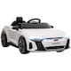 image 1 of HOMCOM Audi RS e-tron GT Licensed Electric Car for Kids, 12V Battery Powered Electric Ride-on Toy with Remote Control Music, Suspension Wheels, Soft Start, for 3-5 years, White