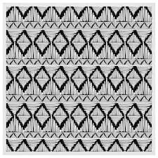 Geometric line pattern (Picutre Frame) White | XL
