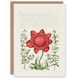 image 1 of Model Book of Calligraphy Art Card Poppy Anemone and Myrtle