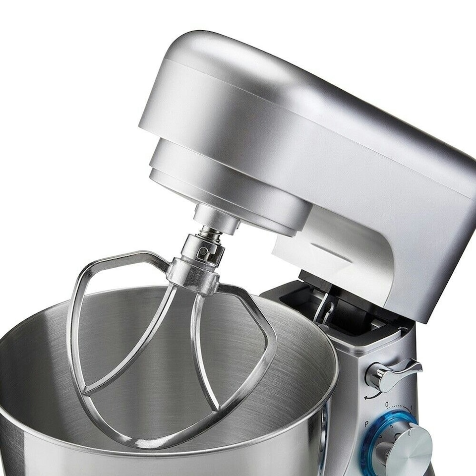 image 1 of Cooks Professional Stand Mixer | 1000W | 4.5 Litre Mixing Bowl | 8 Speed Settings | Silver