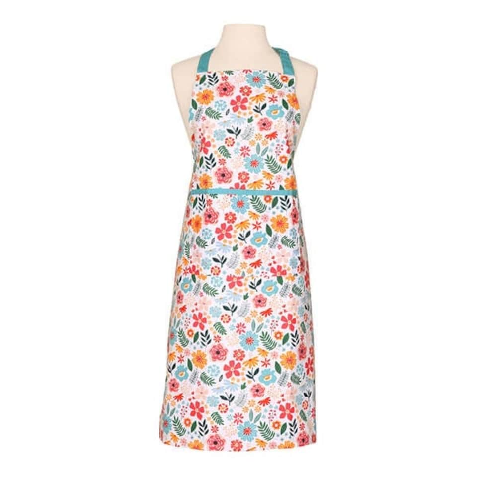 image 1 of RHS Cottage Garden Organic Cotton Adult Apron Multi