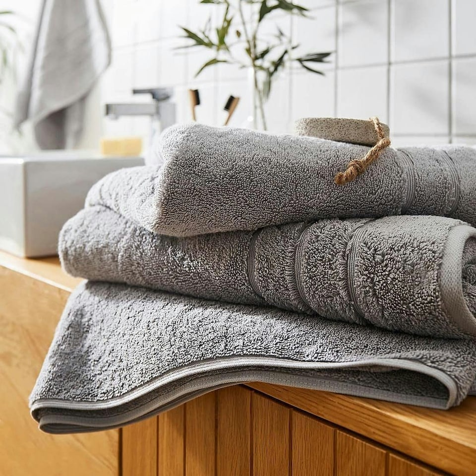 image 1 of Hotel Luxury Heavyweight 800GSM Towels - 100% Cotton | Grey | Smoke Grey | Bath towel