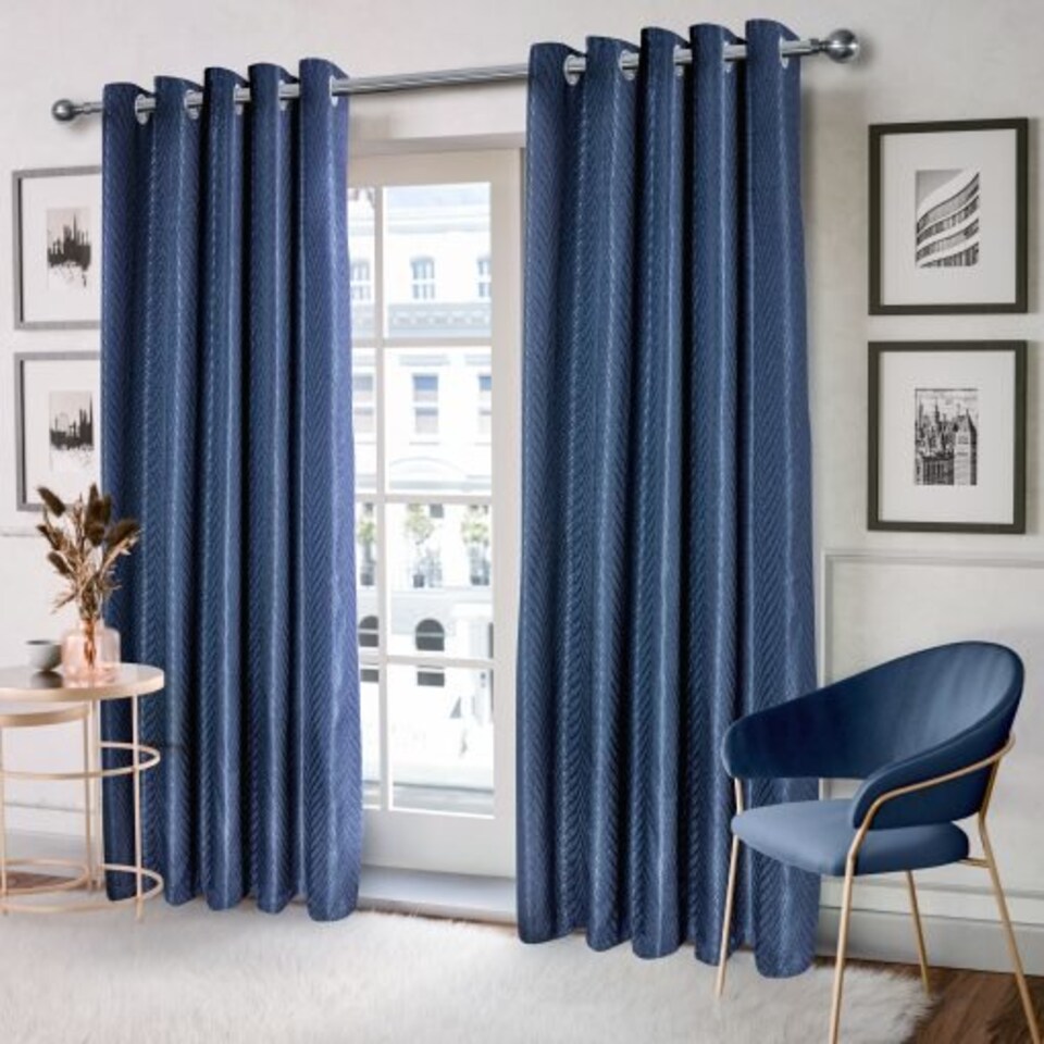 image 1 of Wave Woven Jacquard Curtains in Cranberry, 168cm x 183cm
