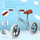 image 4 of HOMCOM 12  Kids Balance Bike No Pedal Bicycle EVA Tire Adjustable Seat Toddler Training Bike With Shock Absorber 2 - 5 Years Gift for Boys Girls Blue