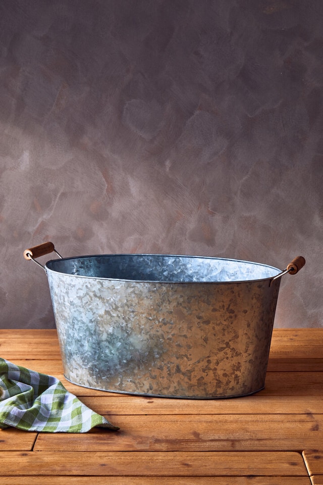 image 1 of Drummond Large Boat Shape Galvanised Steel Tray