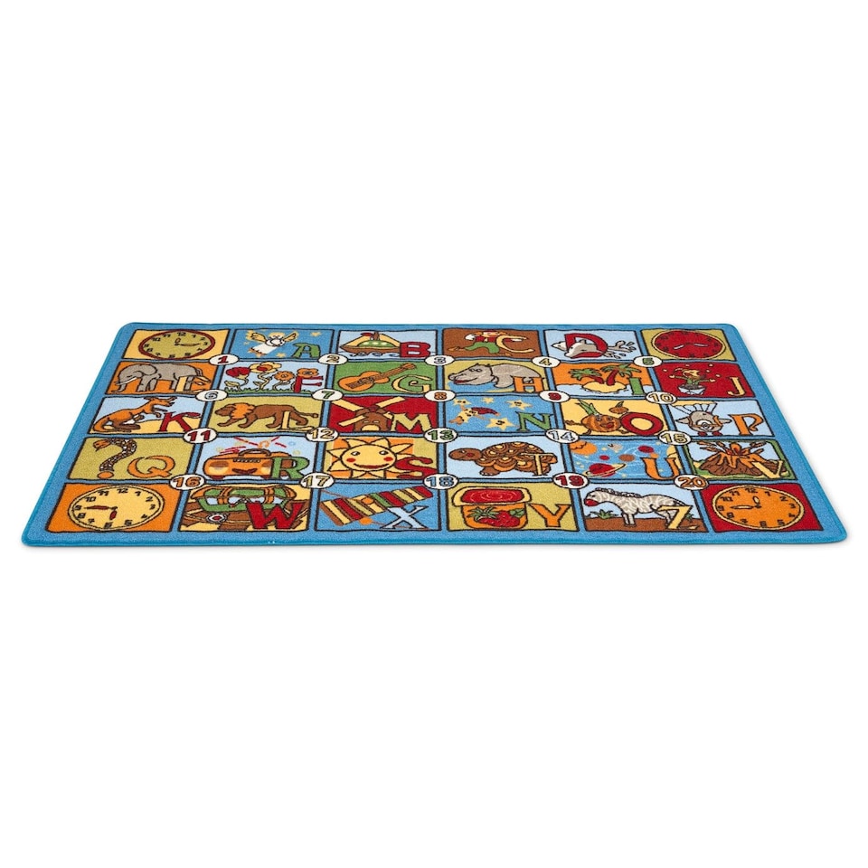 image 1 of Bargainia Alphabet Play Mat Soft Pile Nursery Playroom