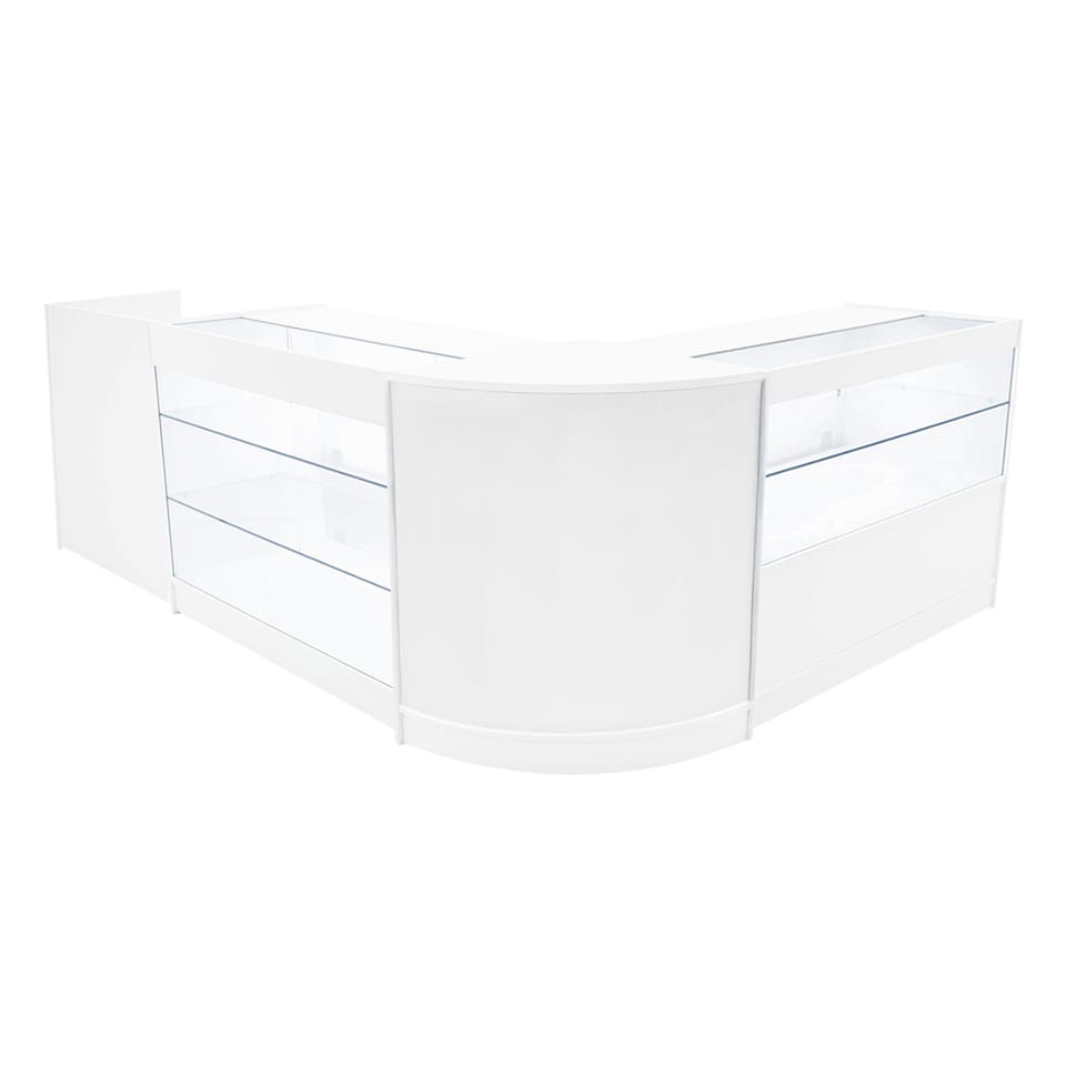 image 1 of Vega LED Shop Counter Set K1200, C1200, TB60 & CM60 - White