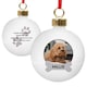 image 1 of Personalised Photo Upload Dog Christmas Bauble