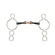 image 1 of Shires Dutch Sweet Iron Lozenge Horse 3 Ring Gag Bit - Black - 5in