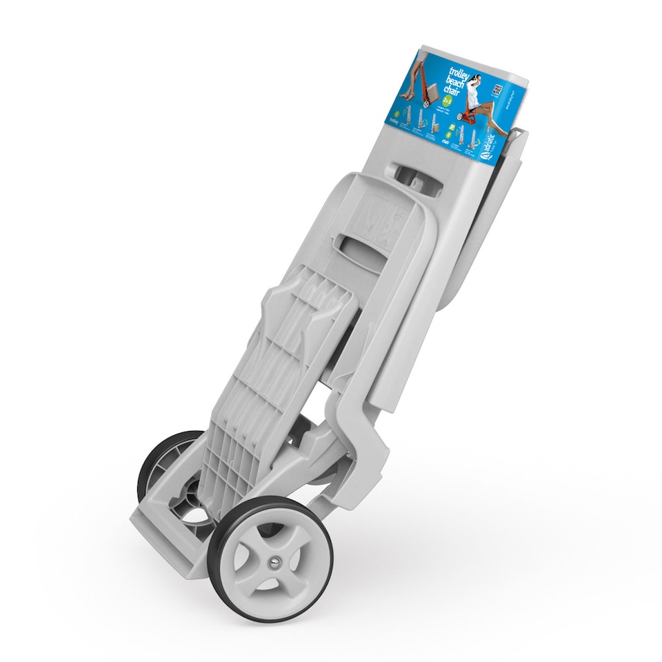 image 1 of Foldable Trolley Chair | White | 1